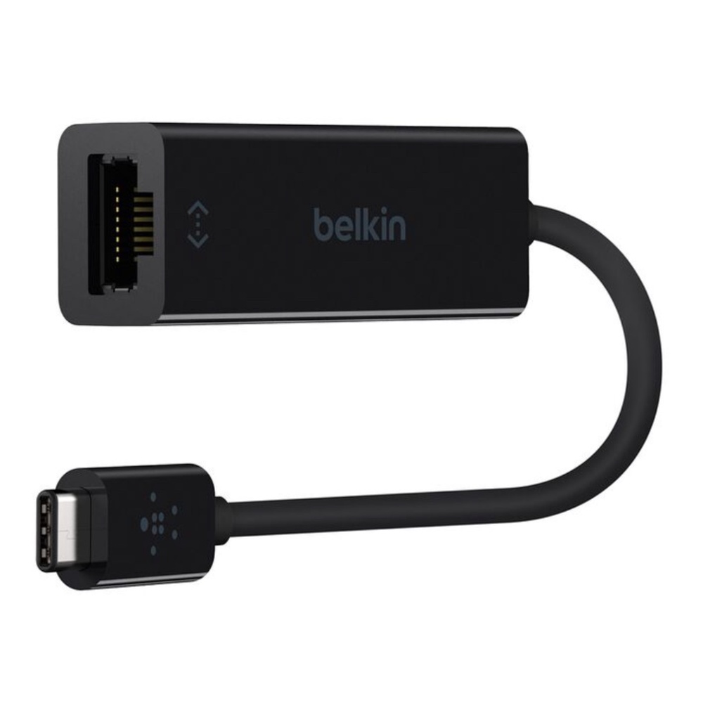 Belkin USB-C to Gigabit Ethernet Adapter - Streaming, Gaming - 6” - Used, Good